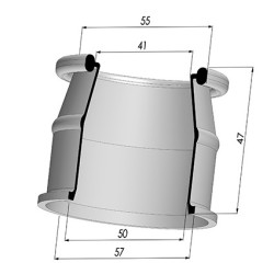 Membrane - Øext 57MM - Øint 50MM - H 47MM