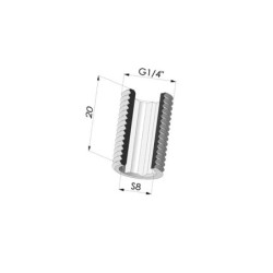 Passe cloison G1/4"